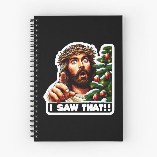 Item preview, I SAW THAT Jesus meme Crown of Thorns Christmas Tree designed and sold by plushism.