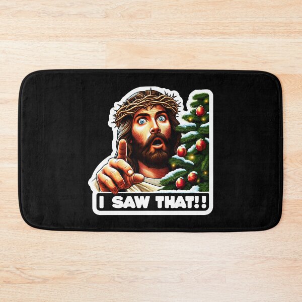 Item preview, I SAW THAT Jesus meme Crown of Thorns Christmas Tree designed and sold by plushism.