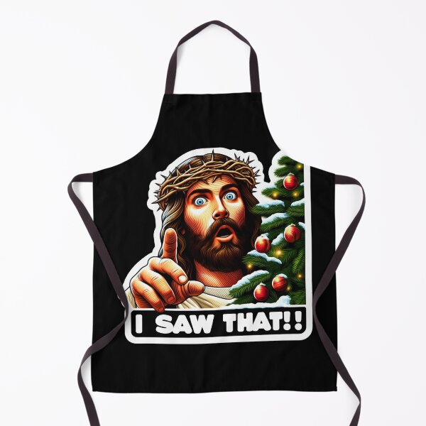 Item preview, I SAW THAT Jesus meme Crown of Thorns Christmas Tree designed and sold by plushism.