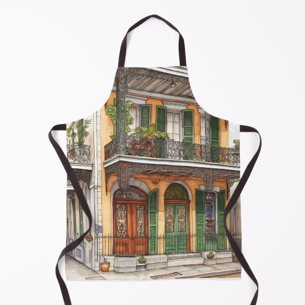 Item preview, New Orleans row home French Quarter print designed and sold by dcrc.