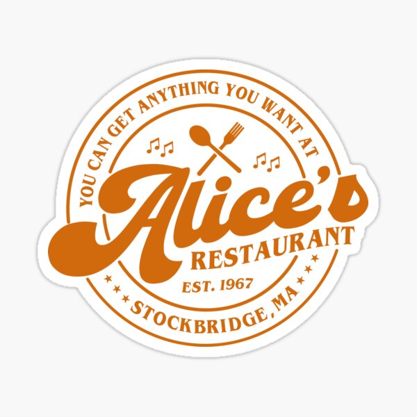 Artikel-Vorschau von Alices Restaurant, designt und verkauft von mralphcreative.