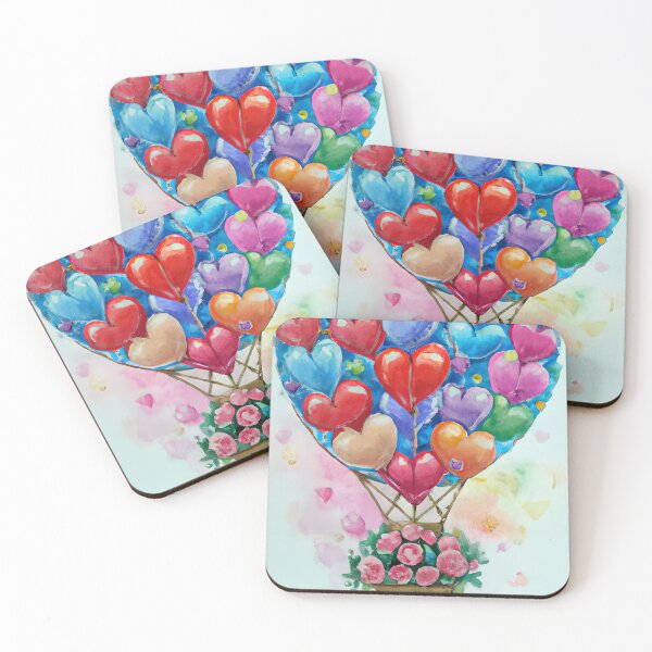 Item preview, Hearts Aloft in Rosy Reverie designed and sold by LustigFox.