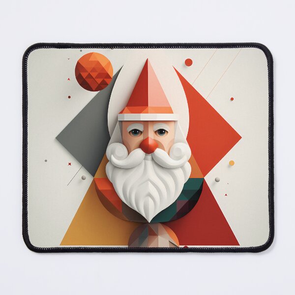 Item preview, "Yuletide Geometry: Santa's Sphere" designed and sold by VectorVoyage.