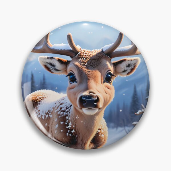 Item preview, Christmas & Winter: Snowy Reindeer Bliss designed and sold by ArtsyInventor.