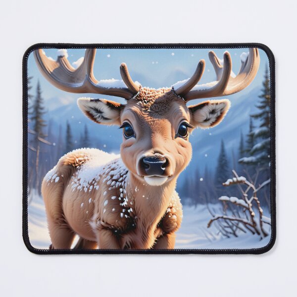 Item preview, Christmas & Winter: Snowy Reindeer Bliss designed and sold by ArtsyInventor.