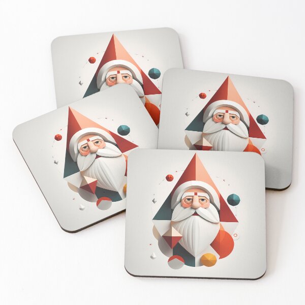 Item preview, "Festive Facets: Santa's New Angle" designed and sold by VectorVoyage.