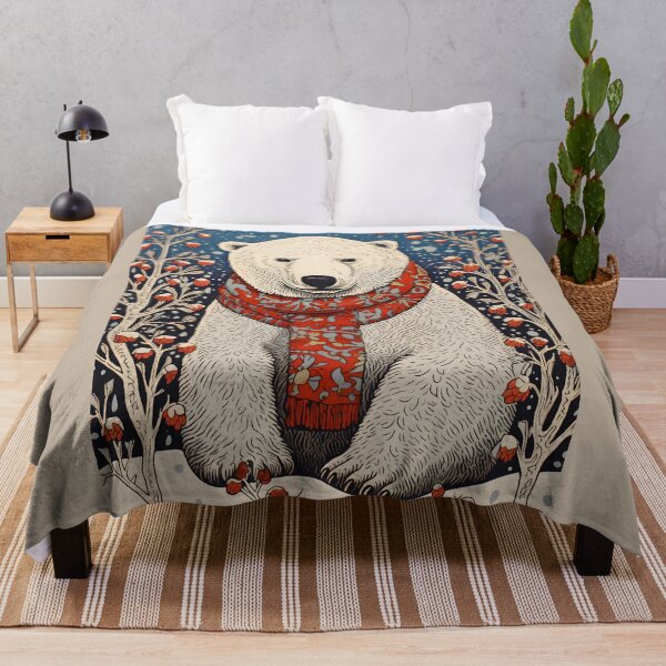 Item preview, Polar Bear in Scarf Funny Christmas Gift designed and sold by SecretDicer.