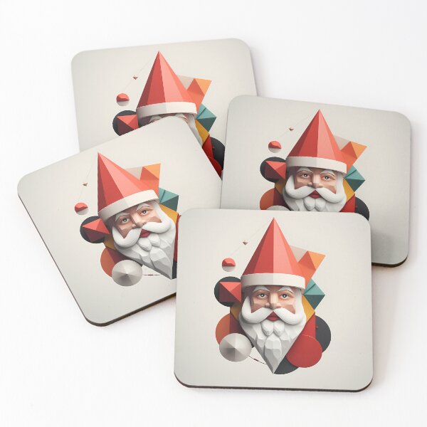Item preview, "Abstract Claus: Christmas Reimagined" designed and sold by VectorVoyage.