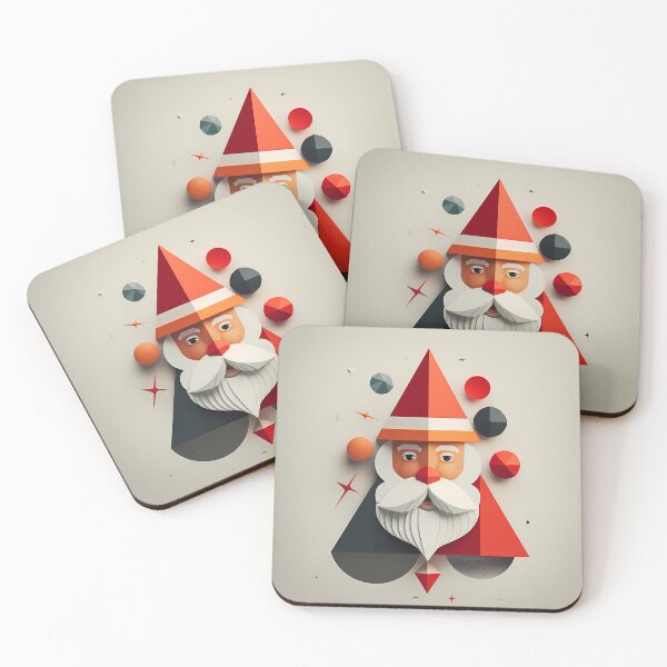 Item preview, "Santa's Geometric Orbit" designed and sold by VectorVoyage.