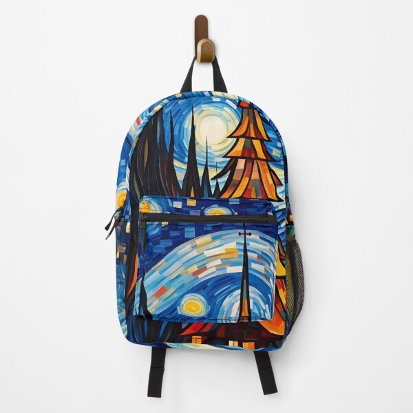 Item preview, christmas version of starry night holiday print, designed and sold by dcrc.