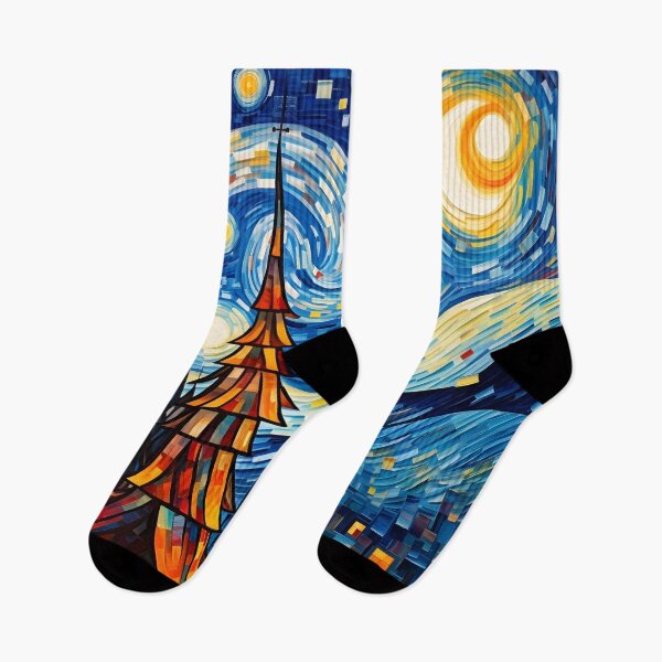 Artikelvorschau, Weihnachtsversion des Sternennacht-Feiertagsdrucks, entworfen und verkauft von dcrc.