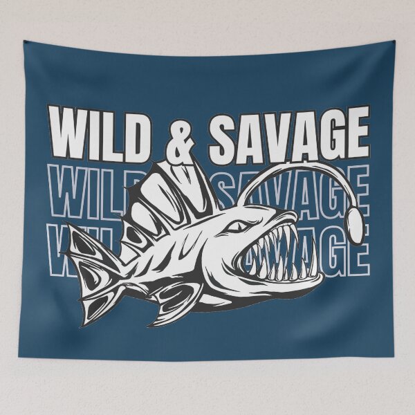Item preview, Anglerfish Wild Savage designed and sold by NettiesWallArt.