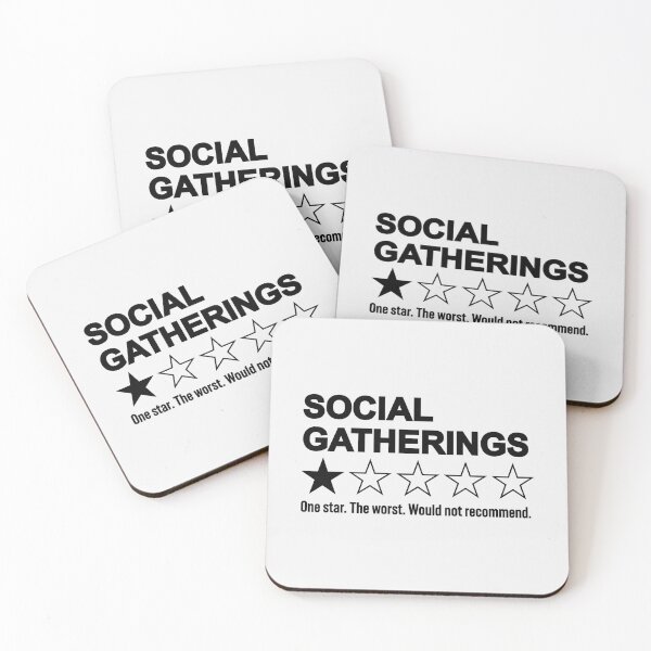 Item preview, Reuniones sociales: una estrella, la peor, no la recomendaría - Calificación antisocial divertida designed and sold by hadleyfoo.