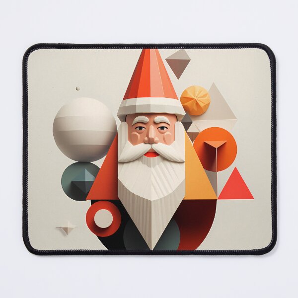 Item preview, "Claus in Cosmos: A Geometric Holiday" designed and sold by VectorVoyage.