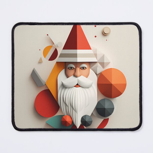 Item preview, "Santa's Geometric Aura" designed and sold by VectorVoyage.