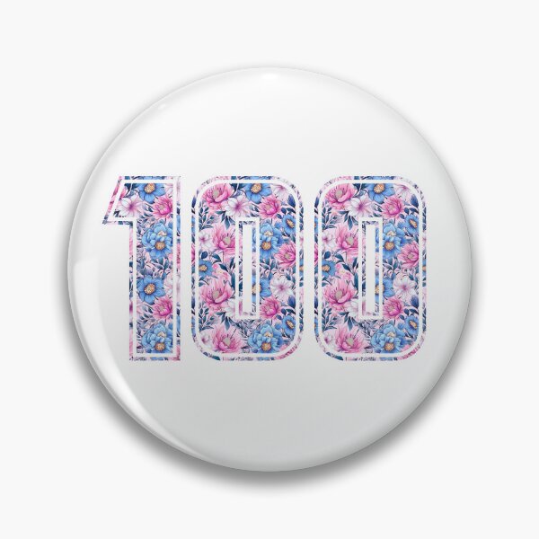 Item preview, 100th Birthday, floral number 100, woman’s designed and sold by iclipart.
