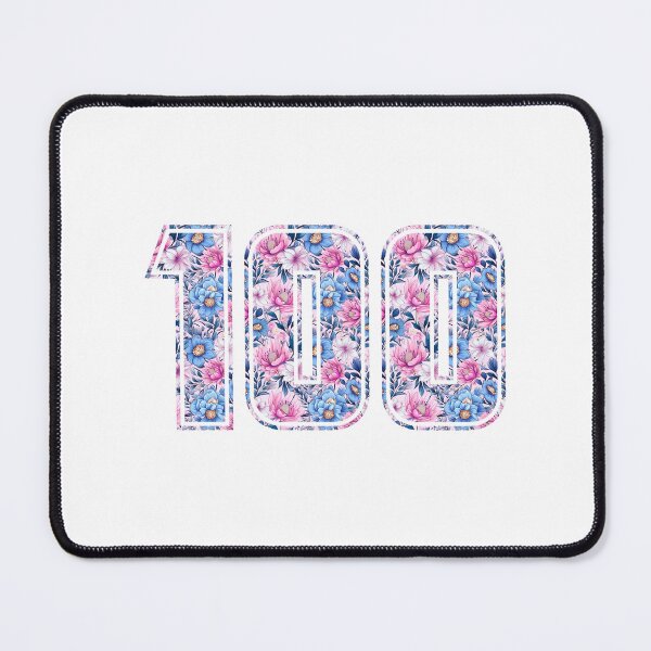 Item preview, 100th Birthday, floral number 100, woman’s designed and sold by iclipart.
