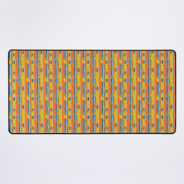 Item preview, Ribbon Candy Bucks Orange Yellow Blue Vertical Stripes Half Drop 5748 designed and sold by Art in My Loft.