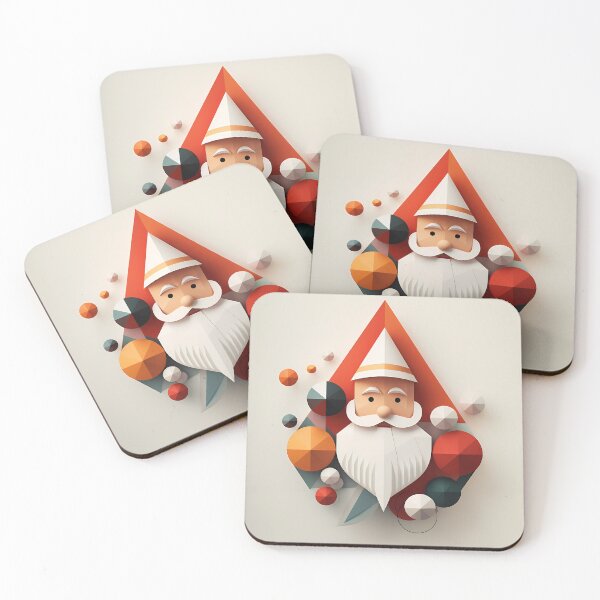 Item preview, "Claus in Geometric Chic" designed and sold by VectorVoyage.