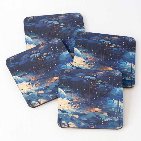 Item preview, Impressionist Rainfall: Indigo Droplets in 4D Emotion-Rich Animation designed and sold by polonuim210.