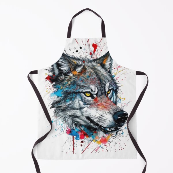 Item preview, Tie Dye Wolf Tattoo" funny wolf gift designed and sold by Obinne.