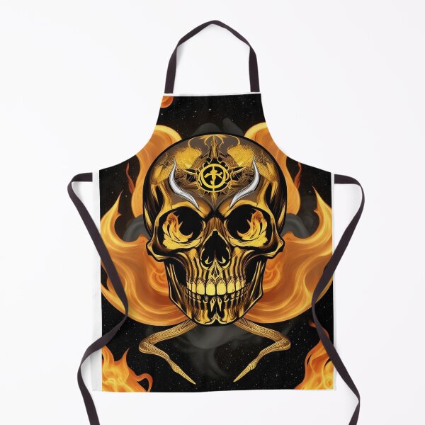 Item preview, Infernal Majesty: Chrome and Gold Skull designed and sold by Pixel Dome.