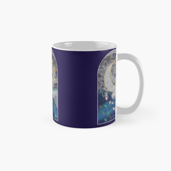 Item preview, Celestial Dance of Moon Phases and Flowers designed and sold by AdriaCaps Art & Design.