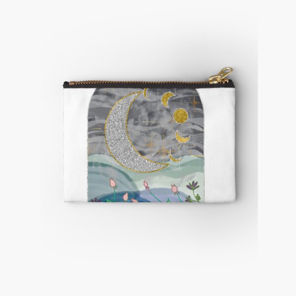 Item preview, Celestial Dance of Moon Phases and Flowers designed and sold by AdriaCaps Art & Design.