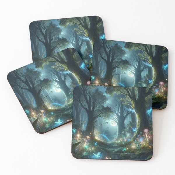 Item preview, Mystic Forest: Enchanted Night designed and sold by Art-of-AI.