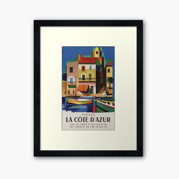 Item preview, SNCF CÔTES D'AZUR POSTER designed and sold by Carreviolet.