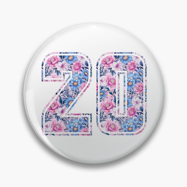 Item preview, 20th Birthday, floral number 20, woman’s designed and sold by iclipart.