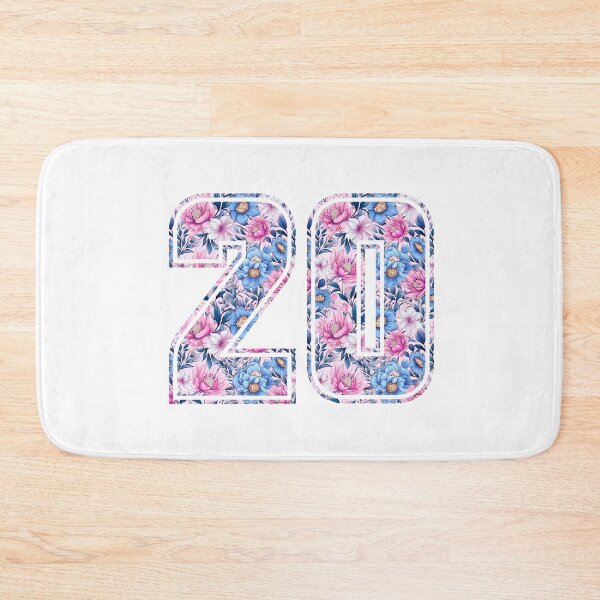 Item preview, 20th Birthday, floral number 20, woman’s designed and sold by iclipart.