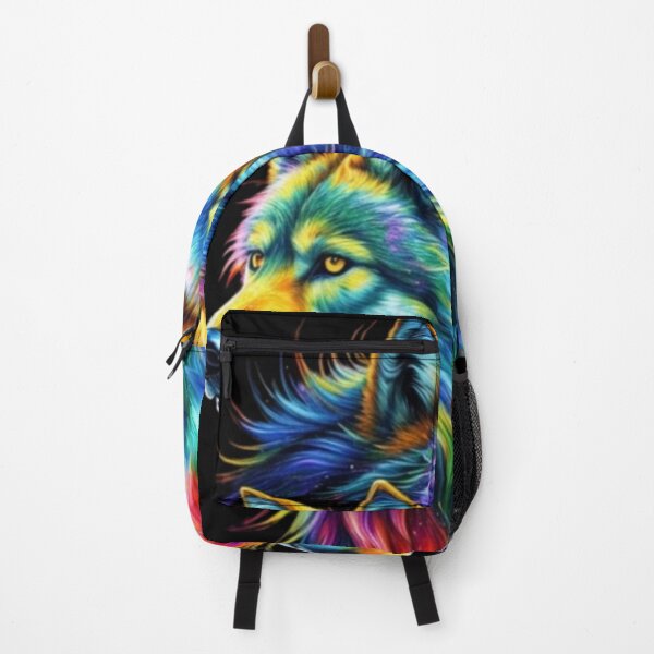 Item preview, Tie Dye Wolf Tattoo"wolf gift  designed and sold by Obinne.
