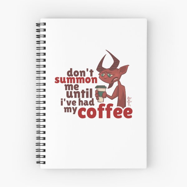 Aperçu de l'œuvre Ne m'invoquez pas avant que j'aie pris mon café créée et vendue par drawject.