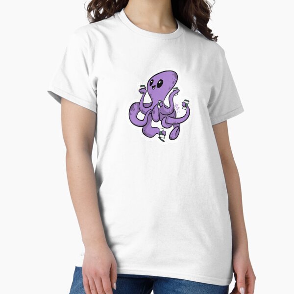 Octopus with Coffee Classic T-Shirt