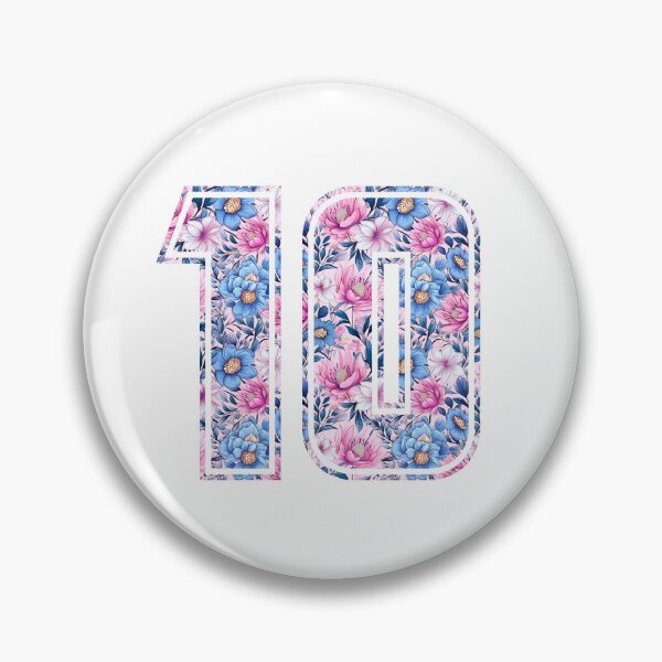 Item preview, 10th Birthday, floral number 10, girl's, kids designed and sold by iclipart.