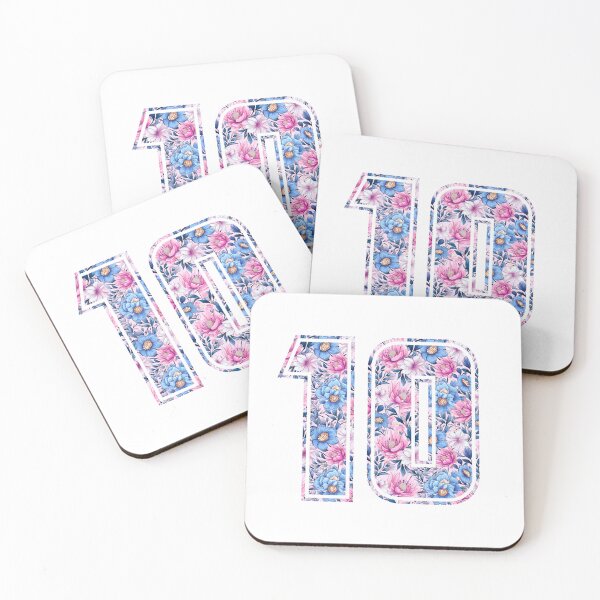 Item preview, 10th Birthday, floral number 10, girl's, kids designed and sold by iclipart.