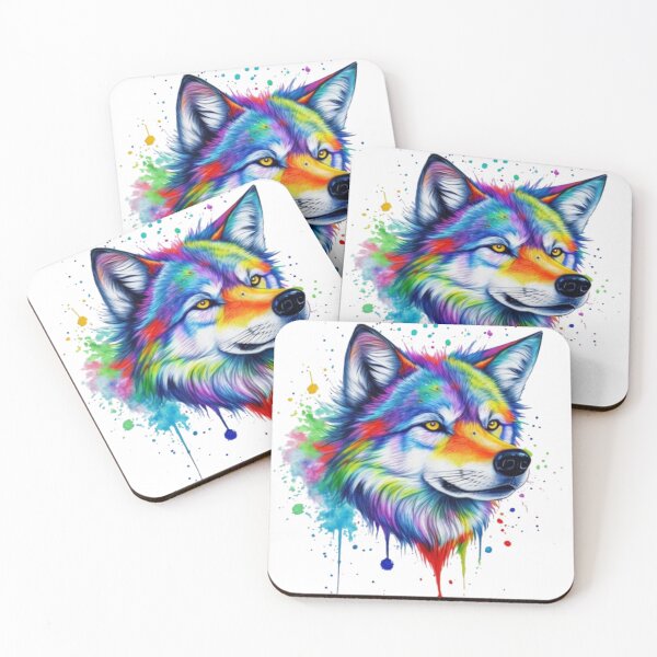 Item preview, Tie Dye Wolf Tattoo"gift ideas designed and sold by Obinne.