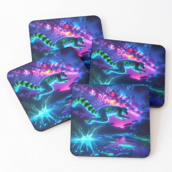 Item preview, Blacklight Style Lemur Luminous Leap designed and sold by Matt's Artificial Nature.