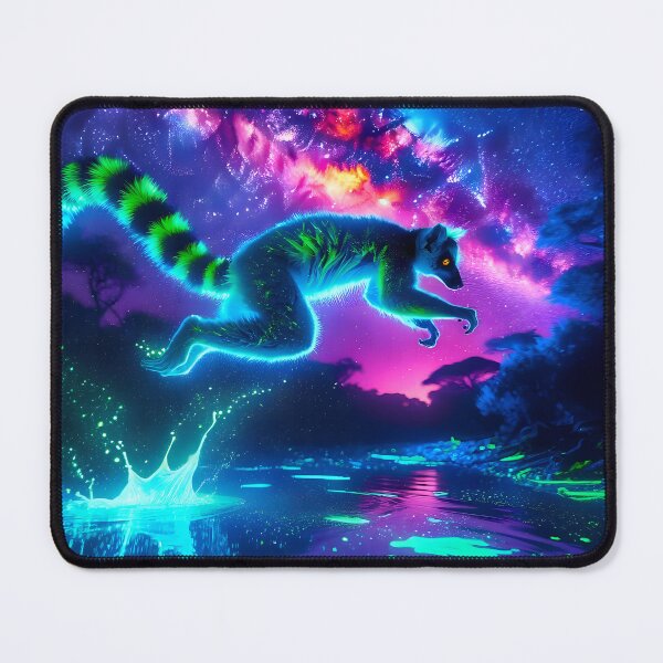 Item preview, Blacklight Style Lemur Luminous Leap designed and sold by Matt's Artificial Nature.