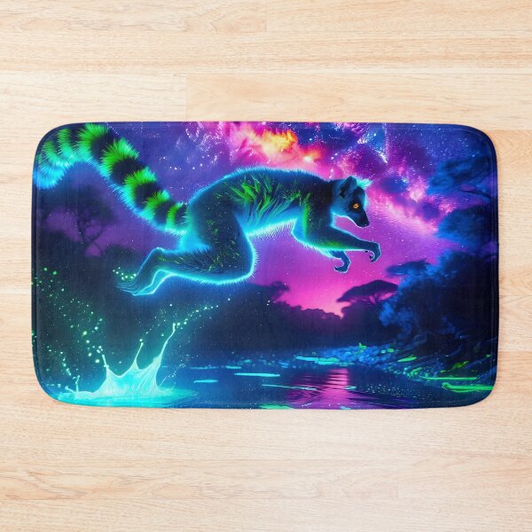 Item preview, Blacklight Style Lemur Luminous Leap designed and sold by Matt's Artificial Nature.