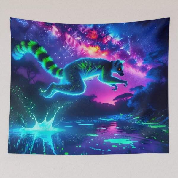 Item preview, Blacklight Style Lemur Luminous Leap designed and sold by Matt's Artificial Nature.