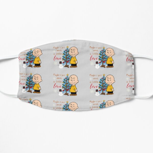 Charlie Brown - Maybe it Just Needs a Little Love  Flat Mask
