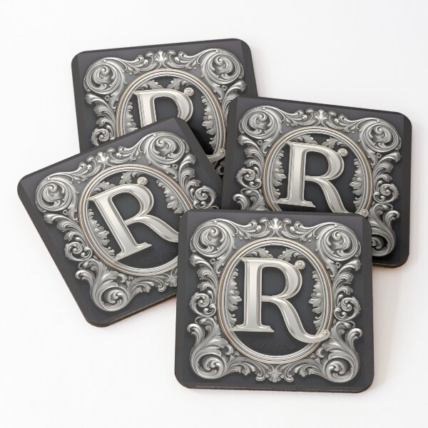 Item preview, MONOGRAM LETTER R - ELEGANT STYLE designed and sold by philevera.