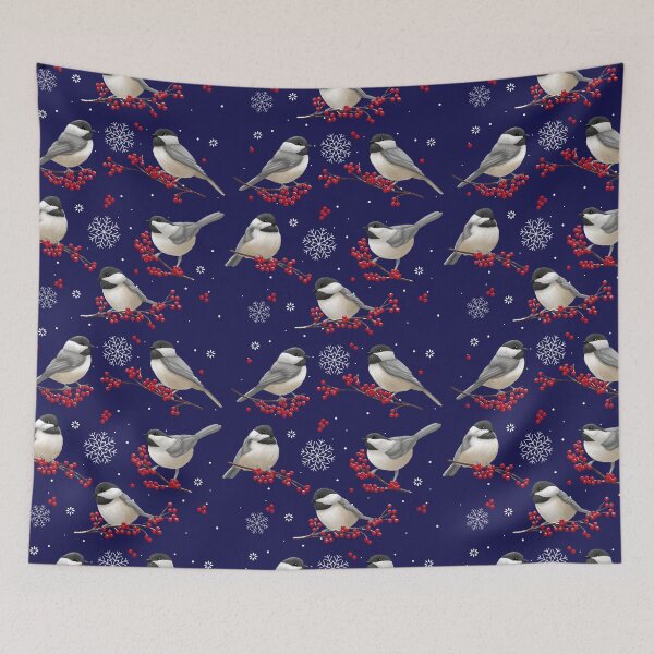 Item preview, Winter Chickadees designed and sold by claudiecb.