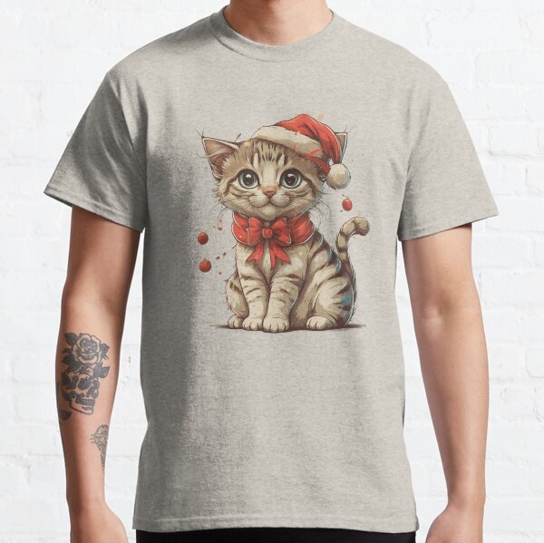 Item preview, Cute Cat in Christmas Outfit . designed and sold by MacMerch121.