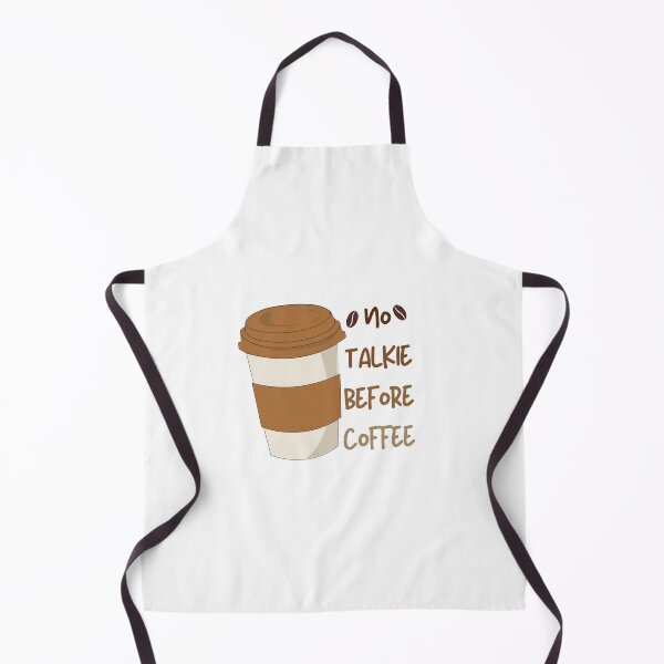 Item preview, No Talkie Before Coffee Typography Design designed and sold by asbno19.