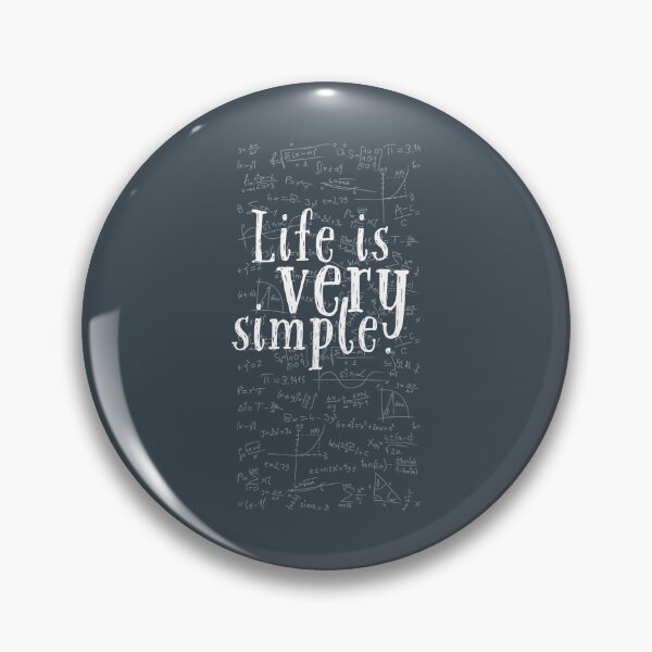 Item preview, Life is very simple. Mathematical wisdom | Monochrome designed and sold by Introvertido.