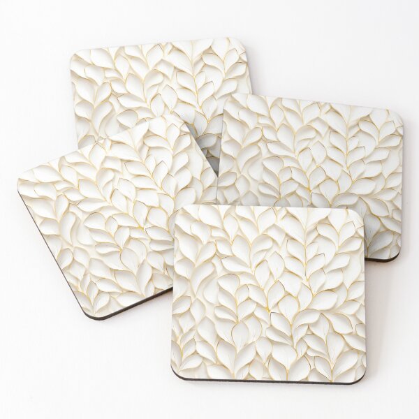 Item preview, Modern Gold Leaf Pattern, In The Style Of Light White And Gold designed and sold by Vic Torys ☆.