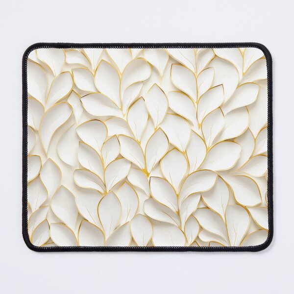 Item preview, Modern Gold Leaf Pattern, In The Style Of Light White And Gold designed and sold by Vic Torys ☆.